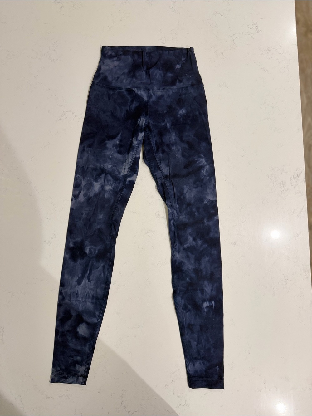 lululemon athletica Navy Tie-Dye High-Rise Leggings